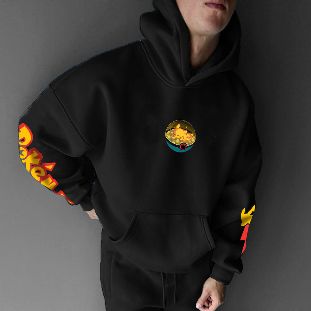 PKM-Unisex Anime Graphic Streetwear Vintage Hoodie