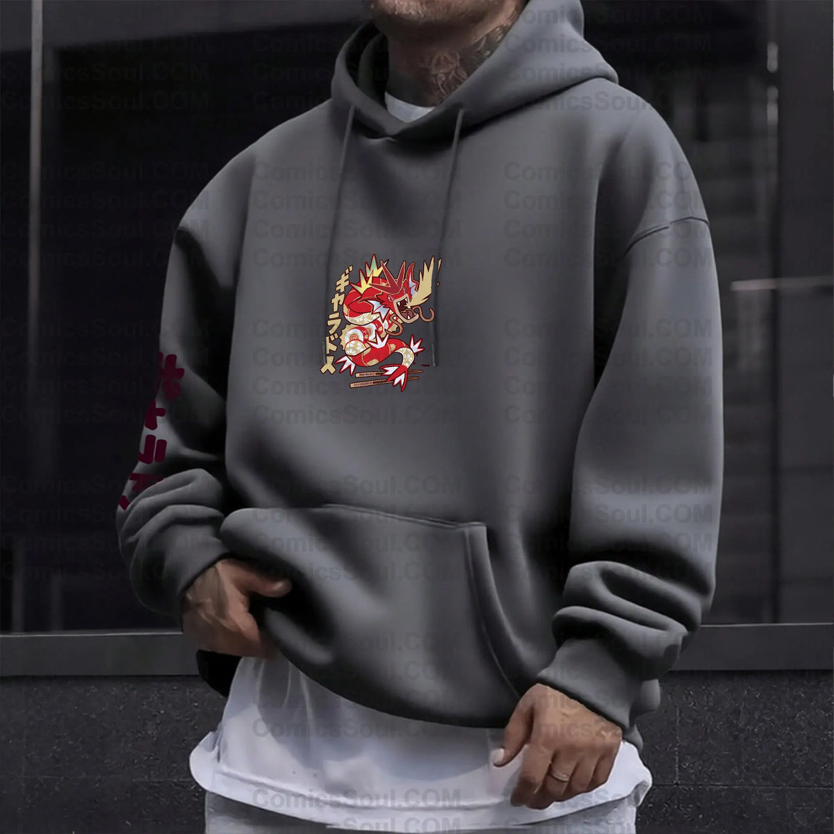 PKM-Plus Velvet Unisex Anime Graphic Streetwear Vintage Hoodie