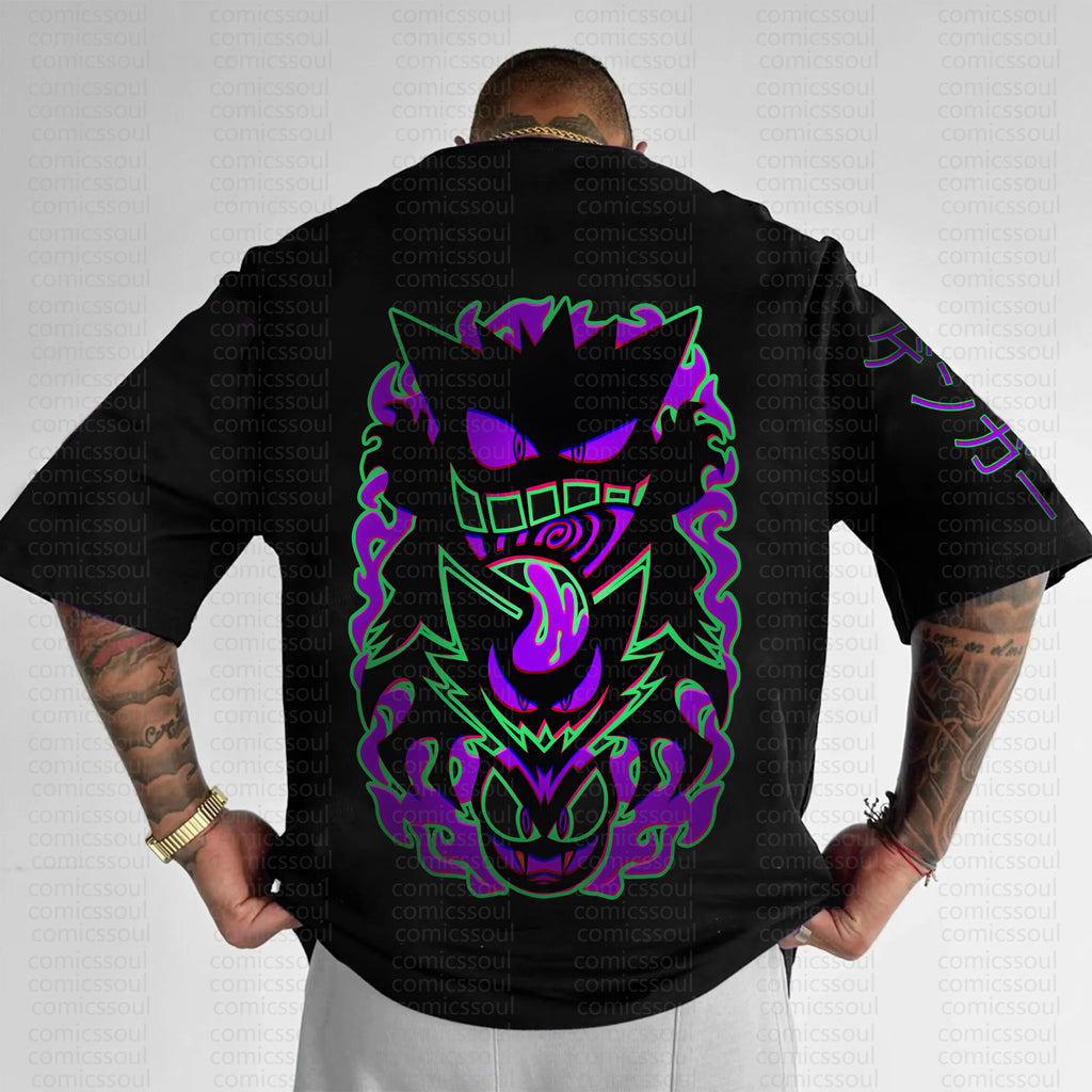 PKM-Unisex Anime Inspired Vintage T-Shirt