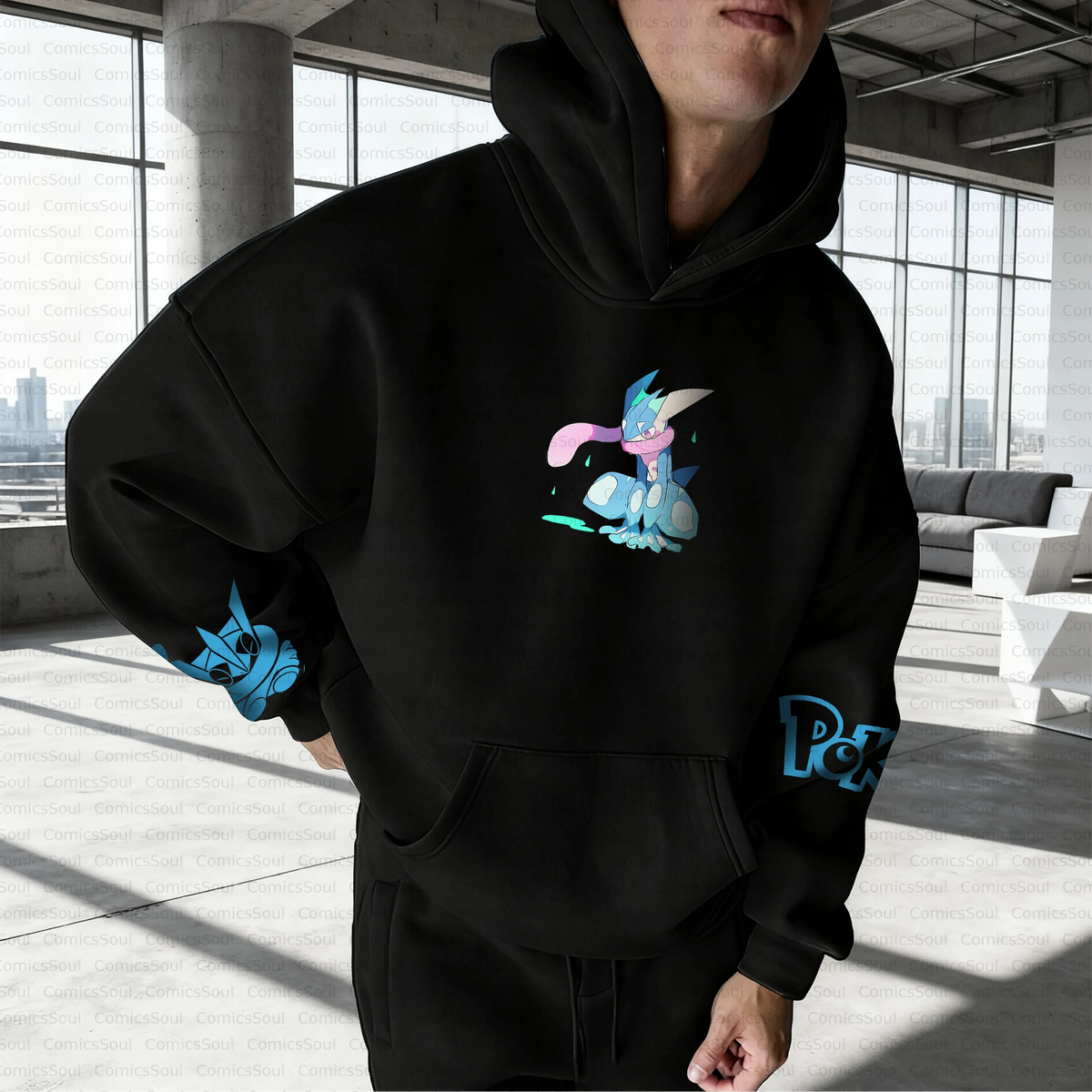 PKM-Unisex Anime Inspired Vintage Plush Hoodie