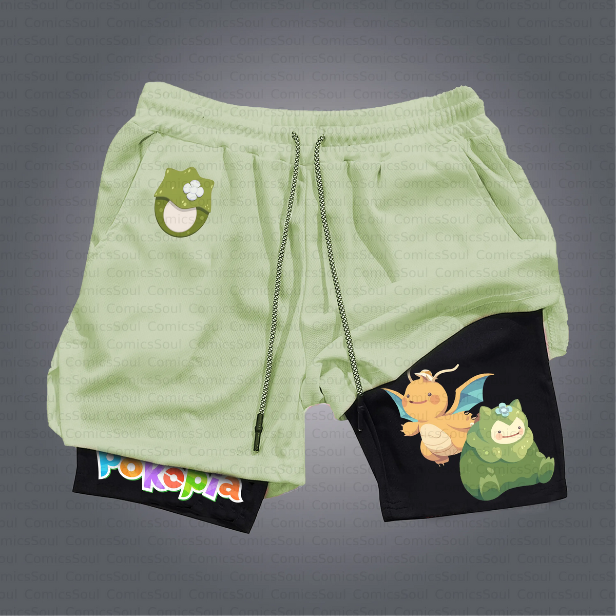 PKM-Unisex Casual Anime Style Shorts