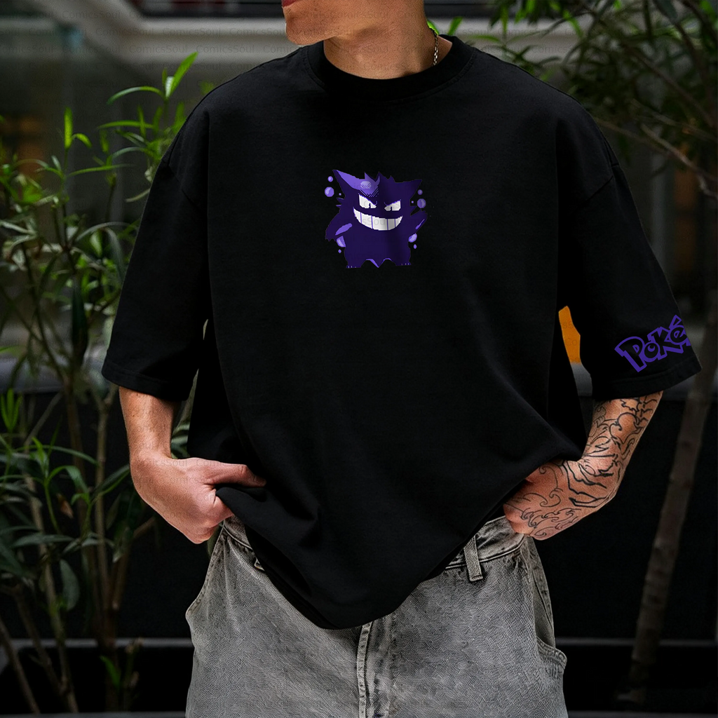 PKM-Unisex Anime Inspired Vintage T-Shirt