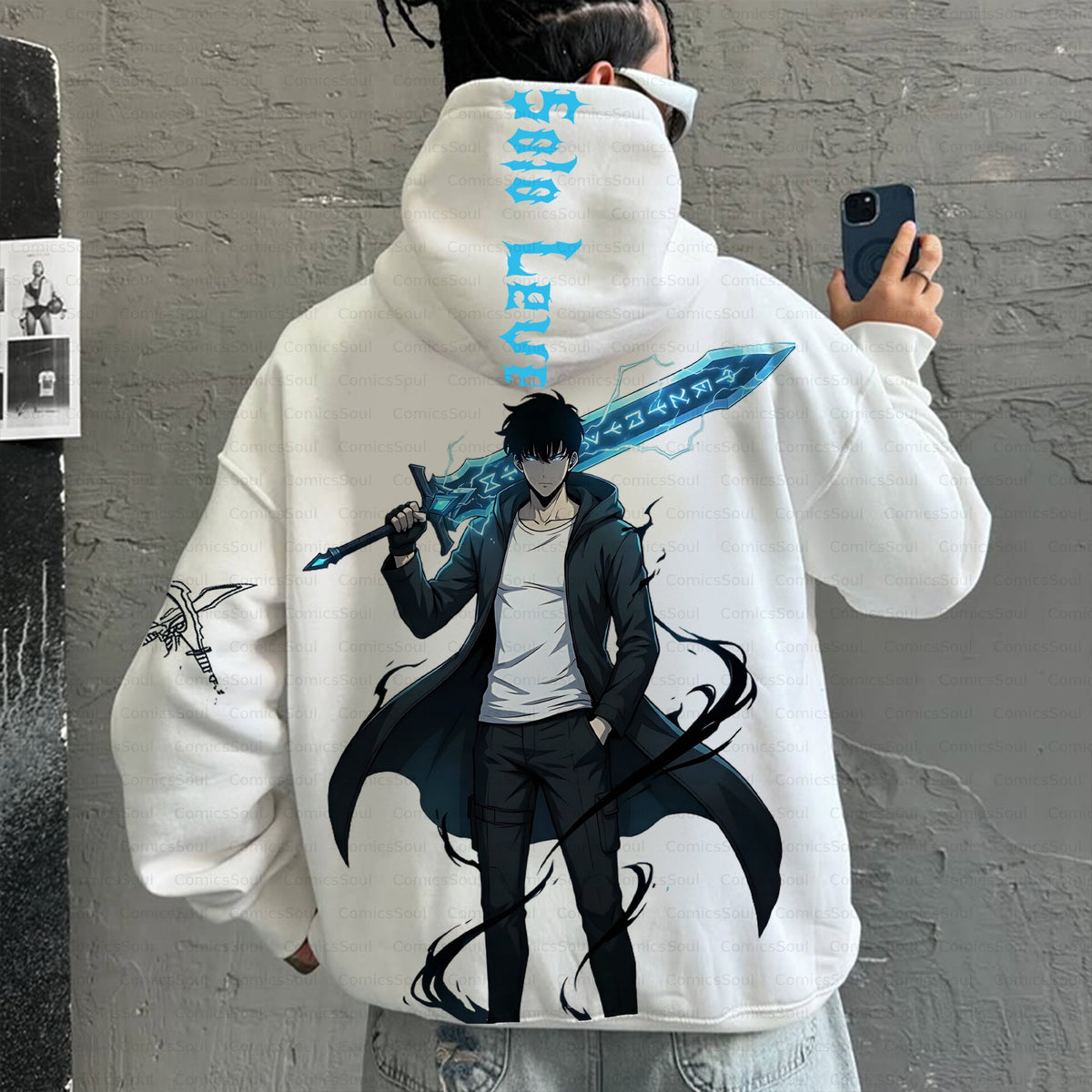 SL-Unisex Anime Inspired Vintage Plush Hoodie
