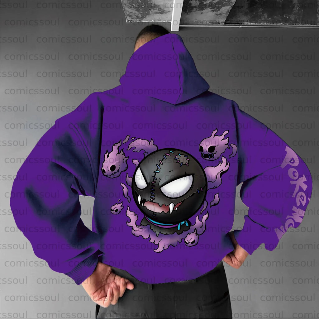 PKM-Unisex Anime Graphic Streetwear Vintage Hoodie