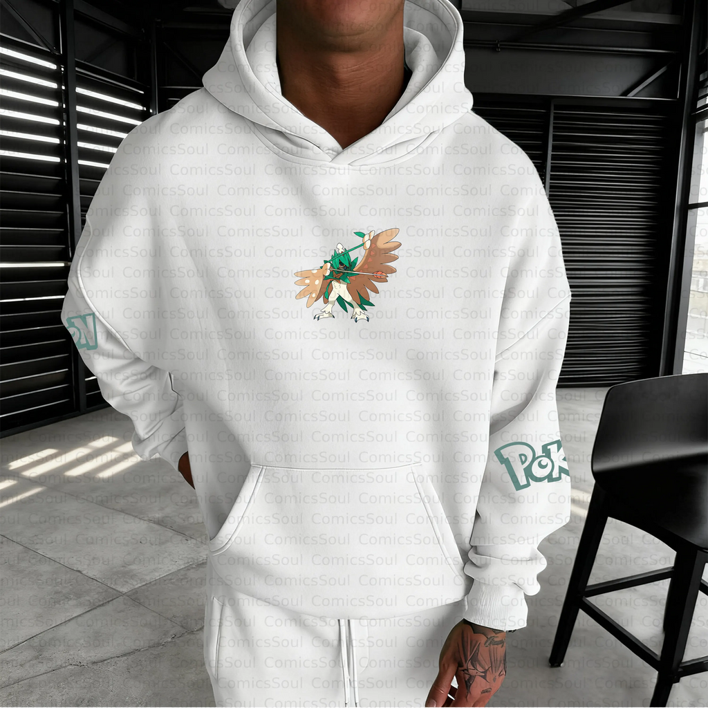 PKM-Unisex Anime Inspired Vintage Plush Hoodie