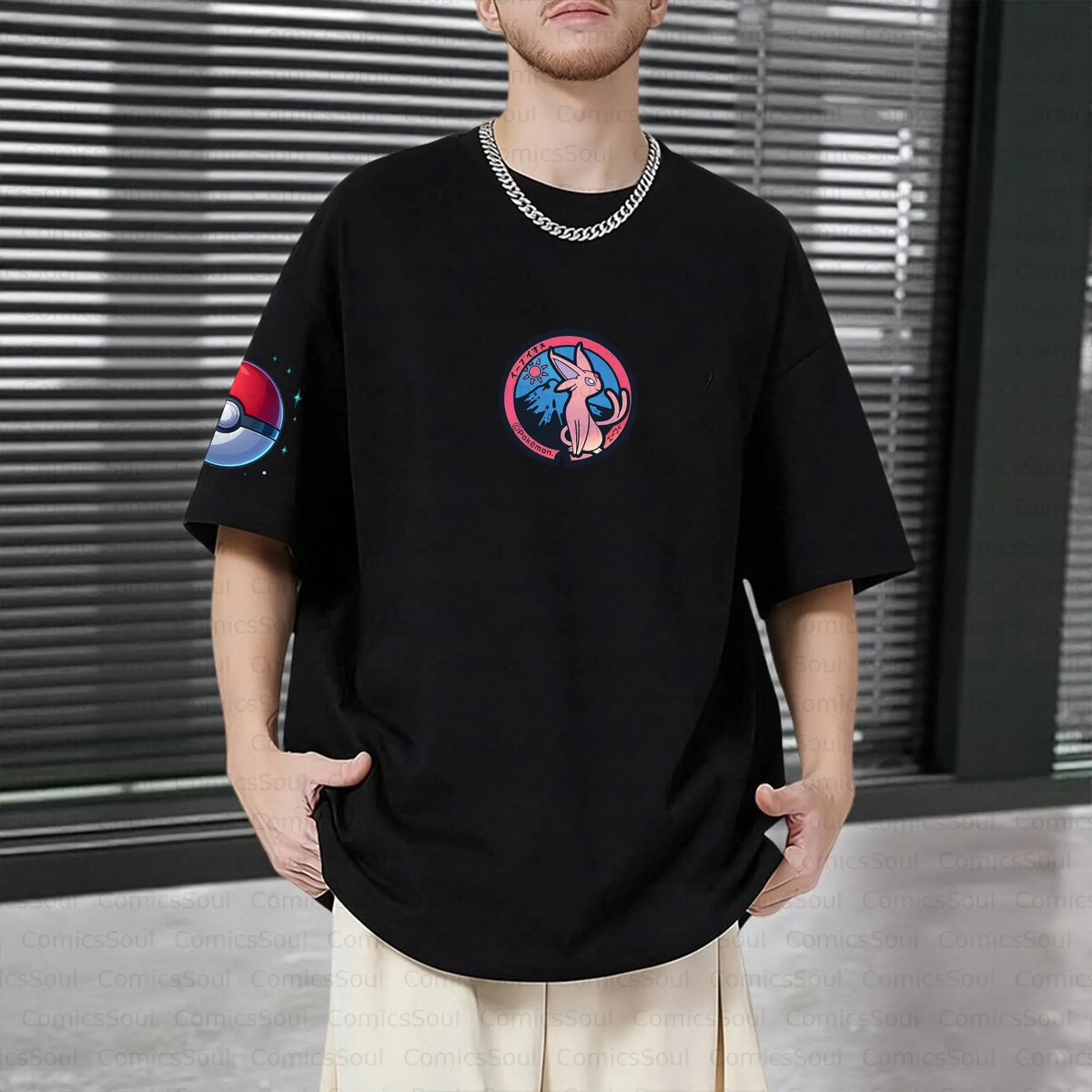 PKM-Unisex Anime Inspired Vintage T-Shirt