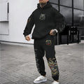 PKM-Unisex Anime 3D Print Fleece Hoodie and Pants Set