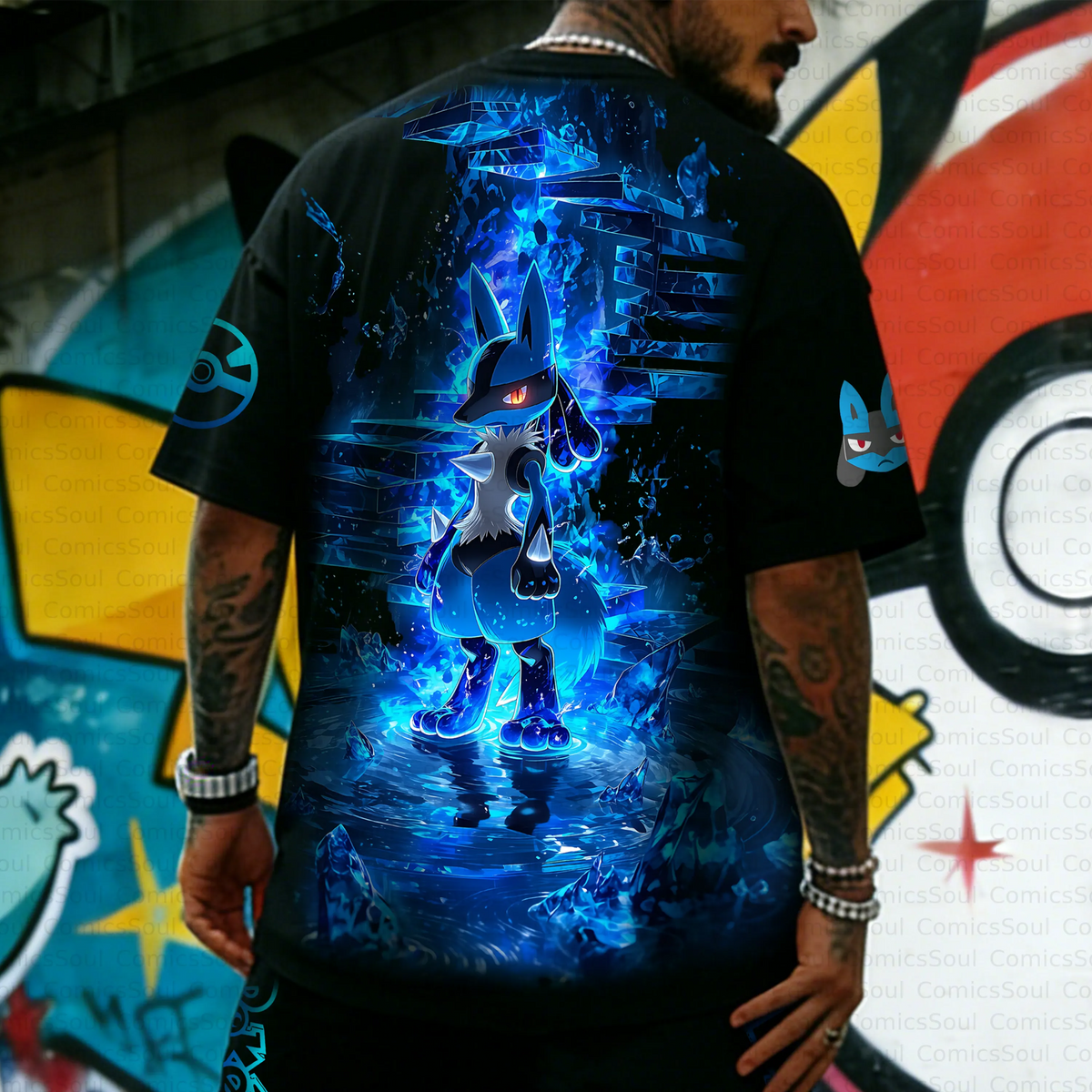 PKM-Unisex Anime Inspired Vintage T-Shirt