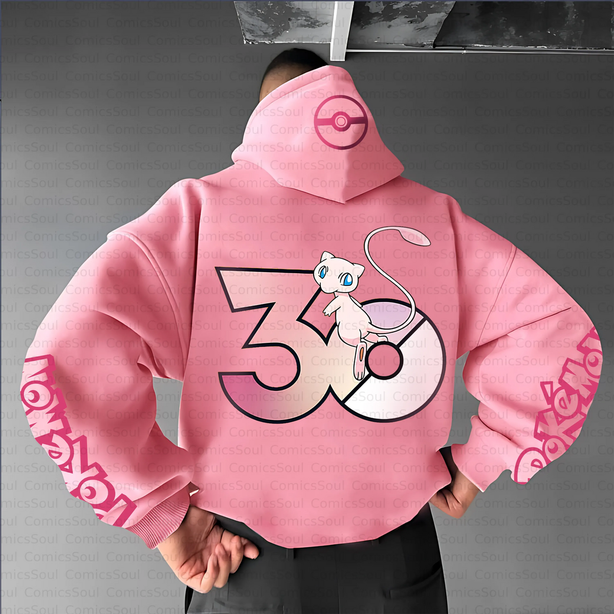 PKM-Unisex Anime Inspired Vintage Plush Hoodie