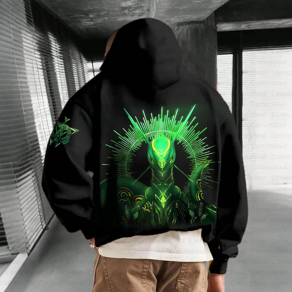 PKM-Unisex Anime Inspired Vintage Plush Hoodie