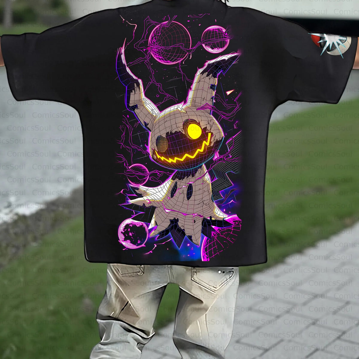 PKM-Unisex Anime Inspired Vintage T-Shirt