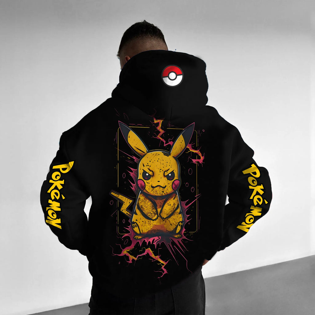 PKM-Unisex Anime Graphic Streetwear Vintage Hoodie
