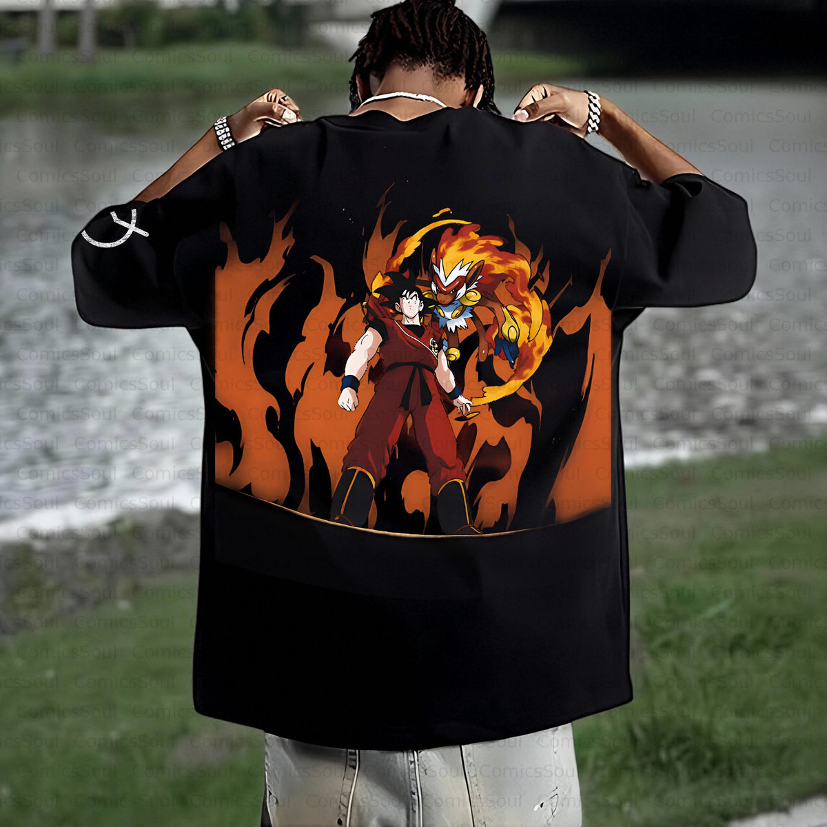 PKM-Unisex Anime Inspired Vintage T-Shirt