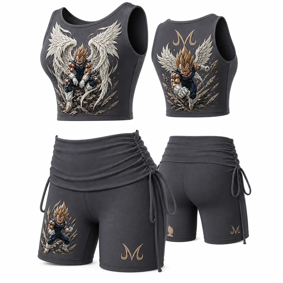 Dragon Ball Women's Anime-Print Tank Top And Shorts Sports Set