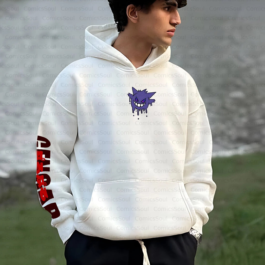 PKM-Unisex Anime Inspired Vintage Plush Hoodie