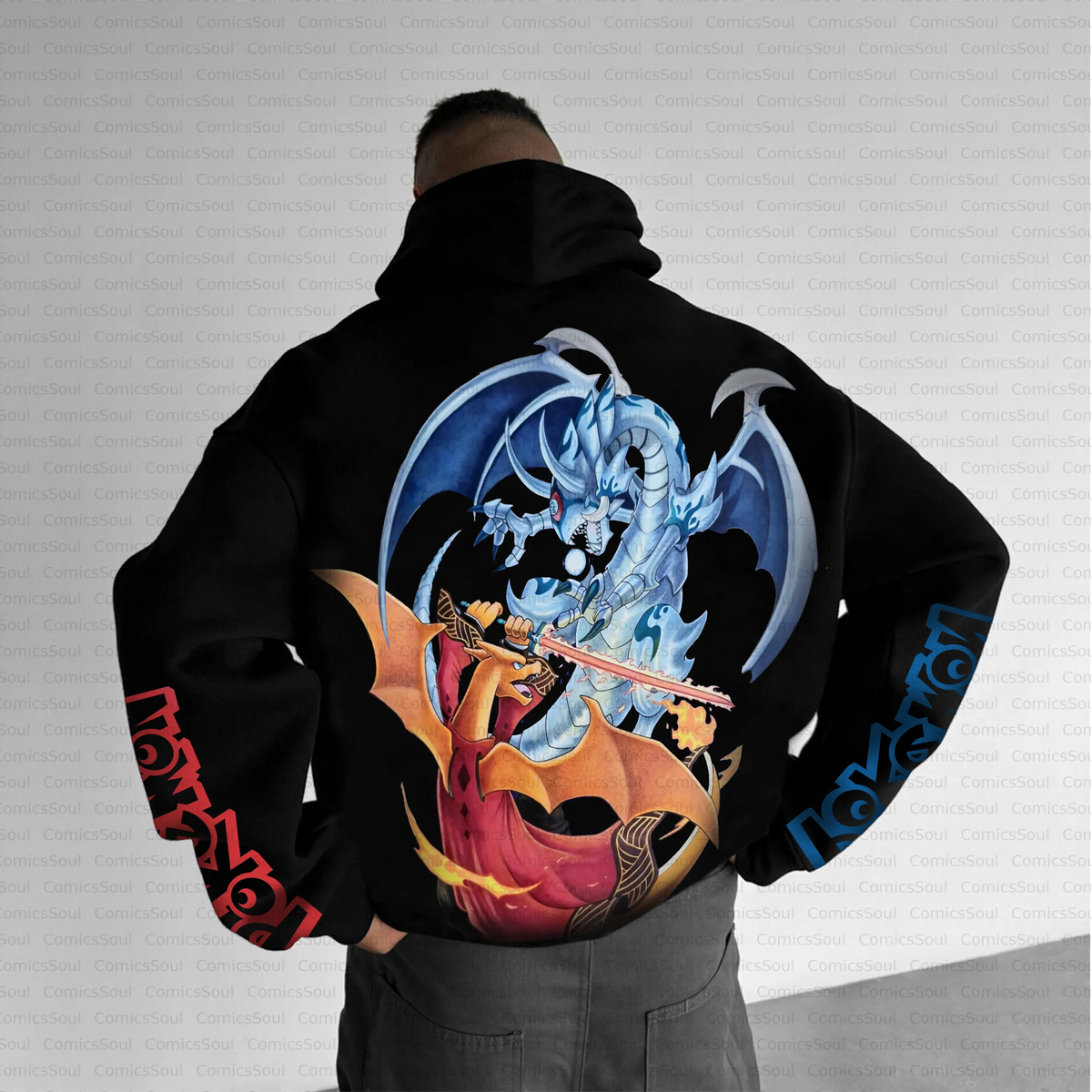 PKM-Unisex Anime Inspired Vintage Plush Hoodie