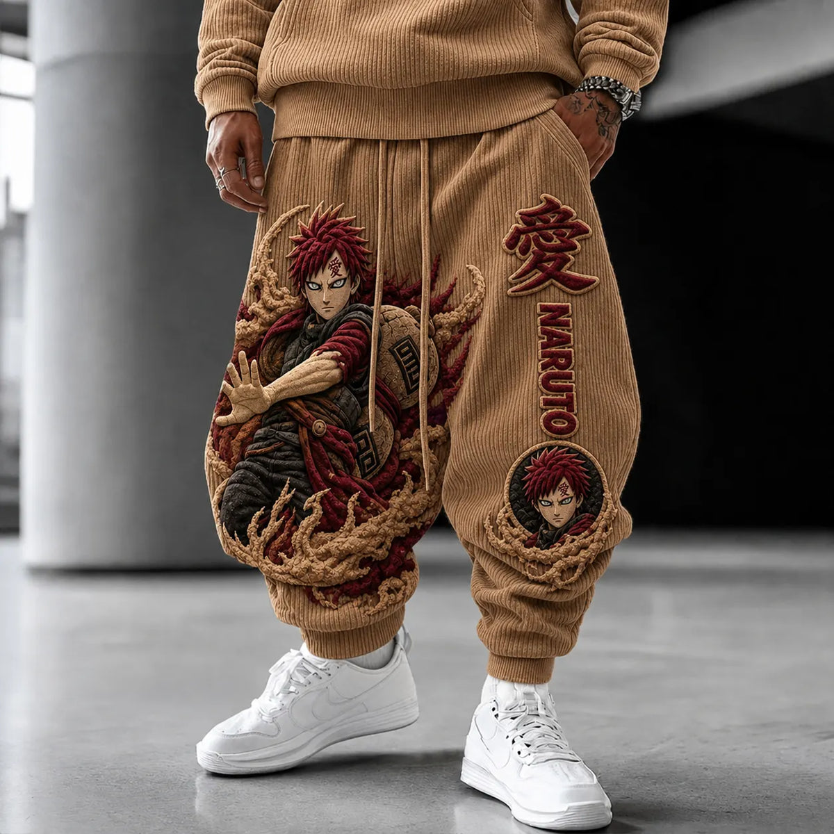 NINDO Unisex Anime-print Trousers