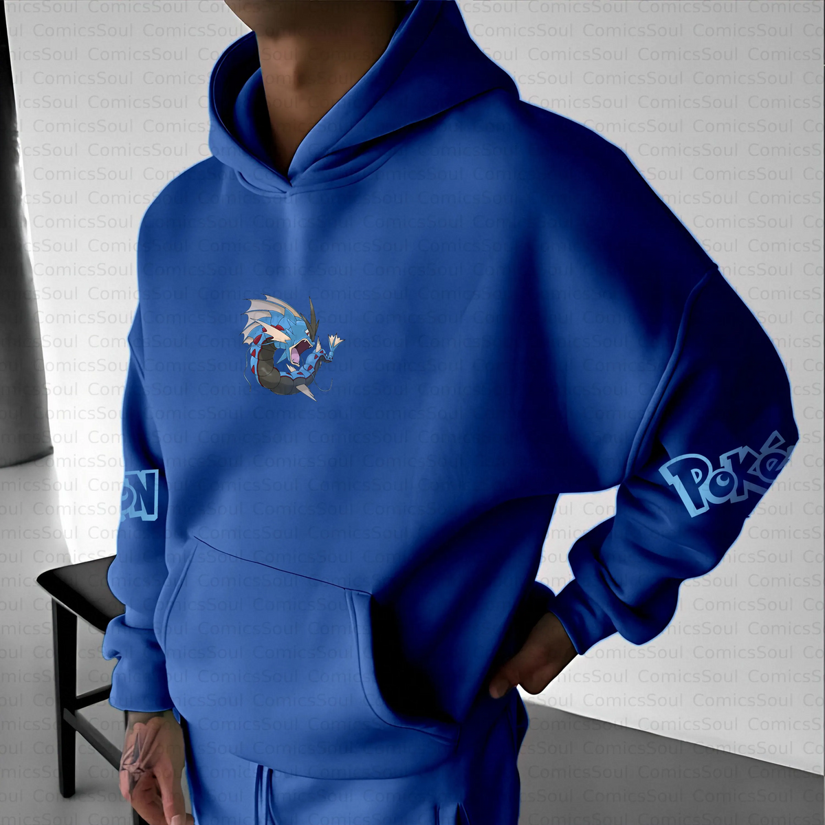 PKM-Unisex Anime Inspired Vintage Plush Hoodie