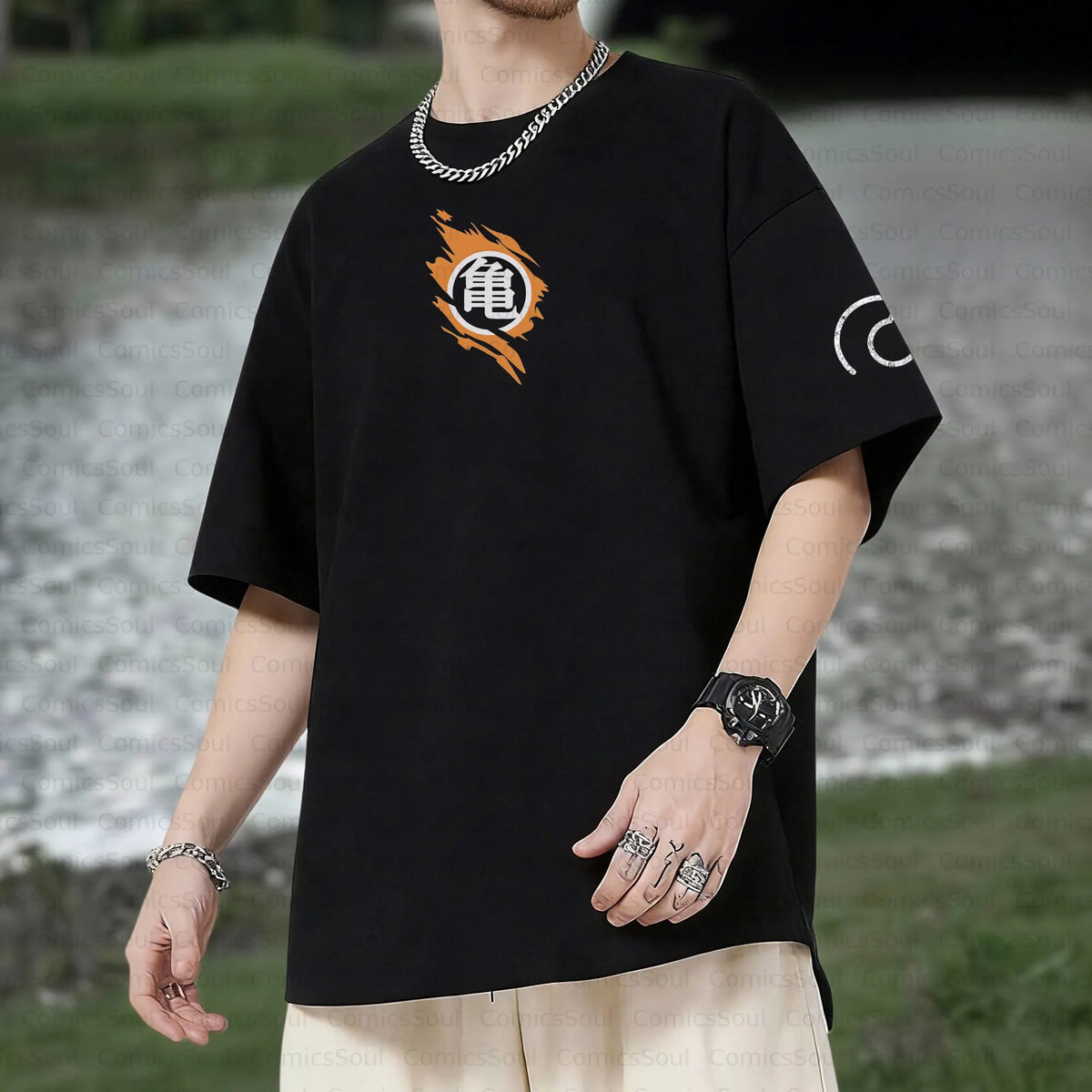 PKM-Unisex Anime Inspired Vintage T-Shirt