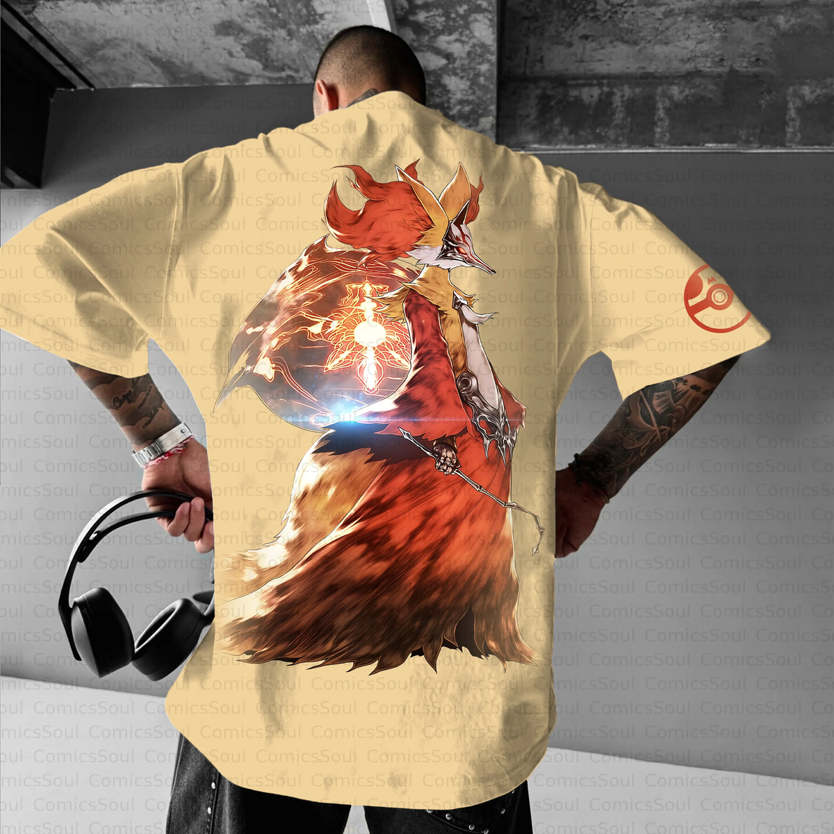 PKM-Unisex Anime Inspired Vintage T-Shirt