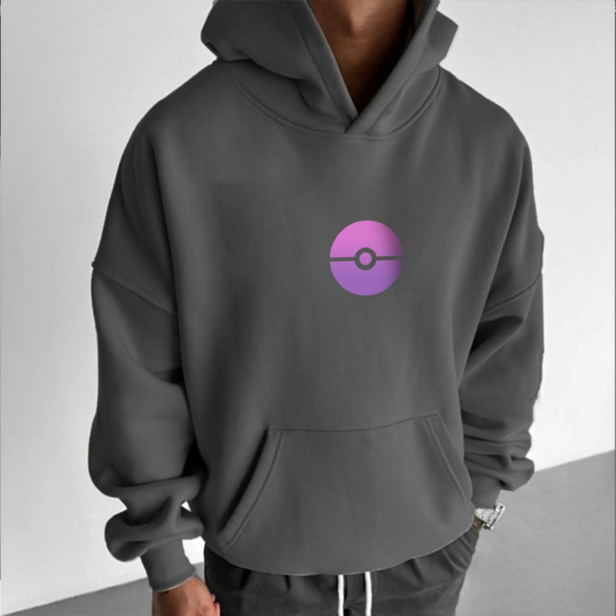 PKM-Unisex Anime Graphic Streetwear Vintage Hoodie