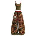 NINDO Women's Anime-Print Camisole And Pants Set