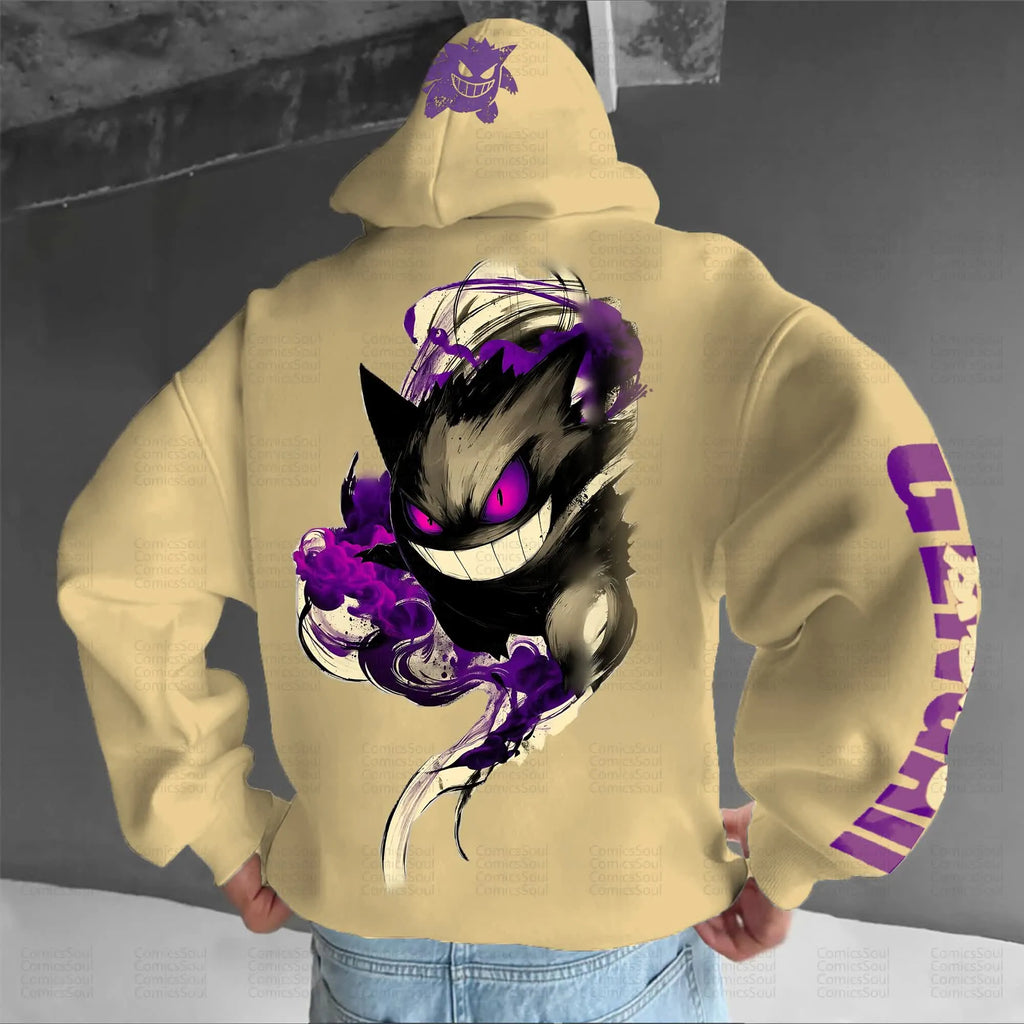PKM-Unisex Anime Graphic Streetwear Vintage Hoodie