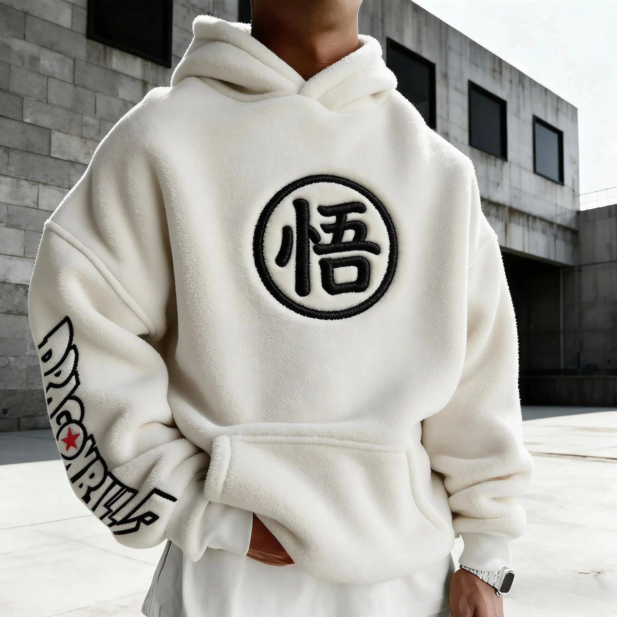 Dragon Ball Color Blocked Plush Hoodie