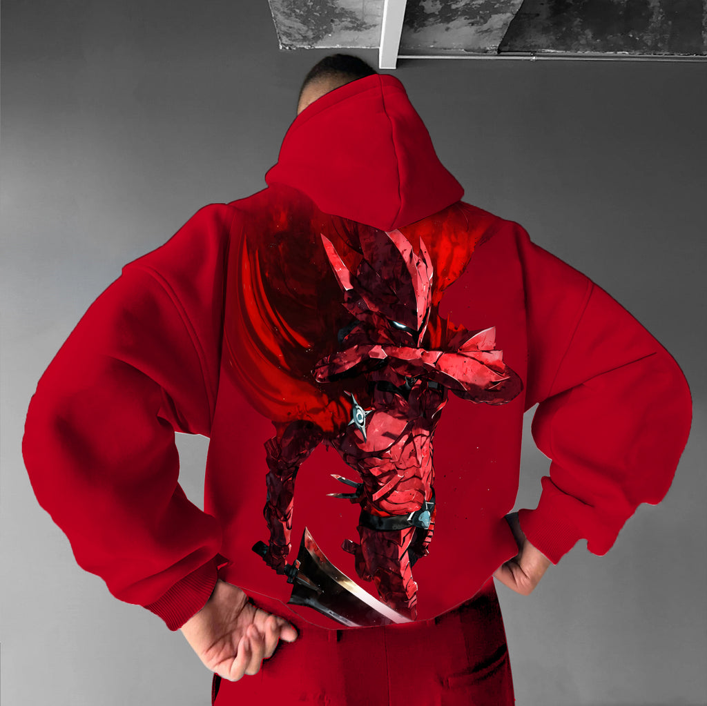 SL-Igris Unisex Anime Graphic Streetwear Vintage Hoodie