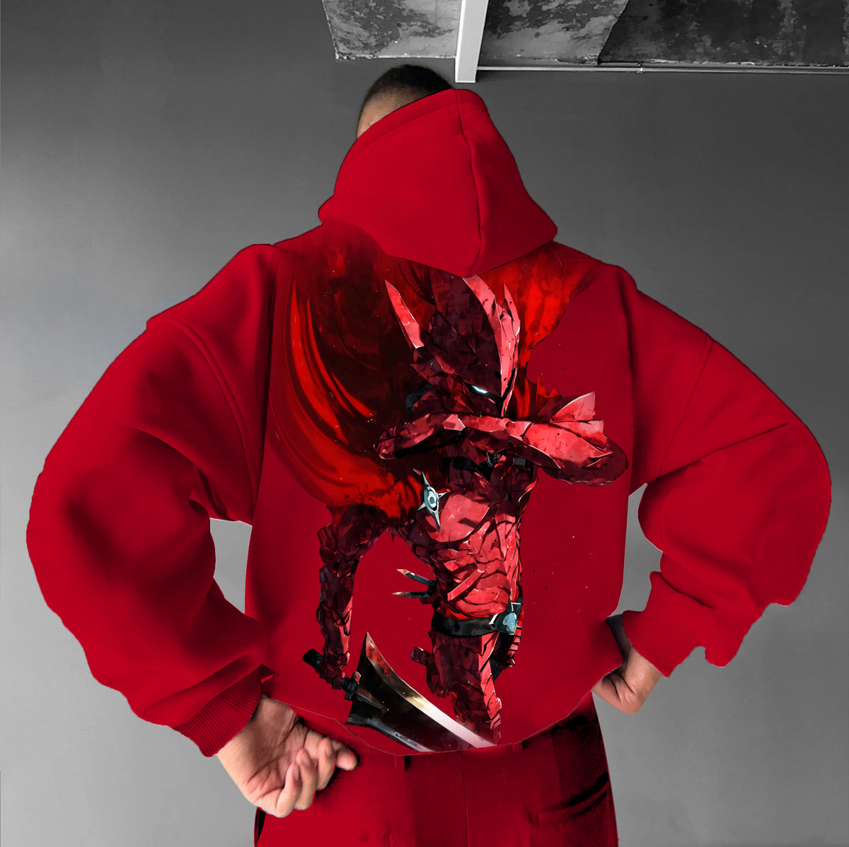 SL-Igris Unisex Anime Graphic Streetwear Vintage Hoodie