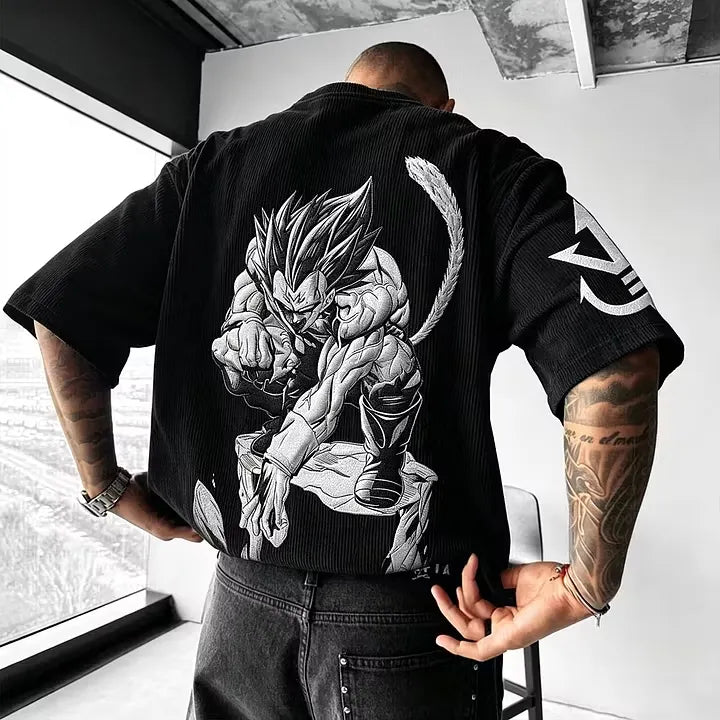 Dragon Ball Unisex Anime Inspired Vintage Corduroy T-Shirt