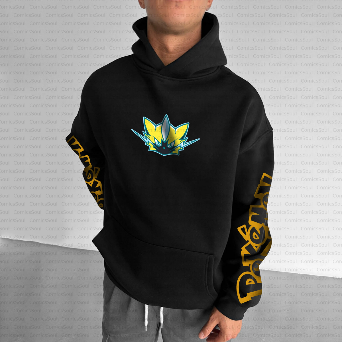PKM-Unisex Anime Inspired Vintage Plush Hoodie