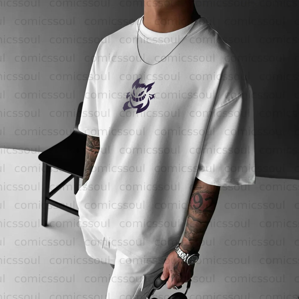 PKM-Unisex Anime Inspired Vintage T-Shirt
