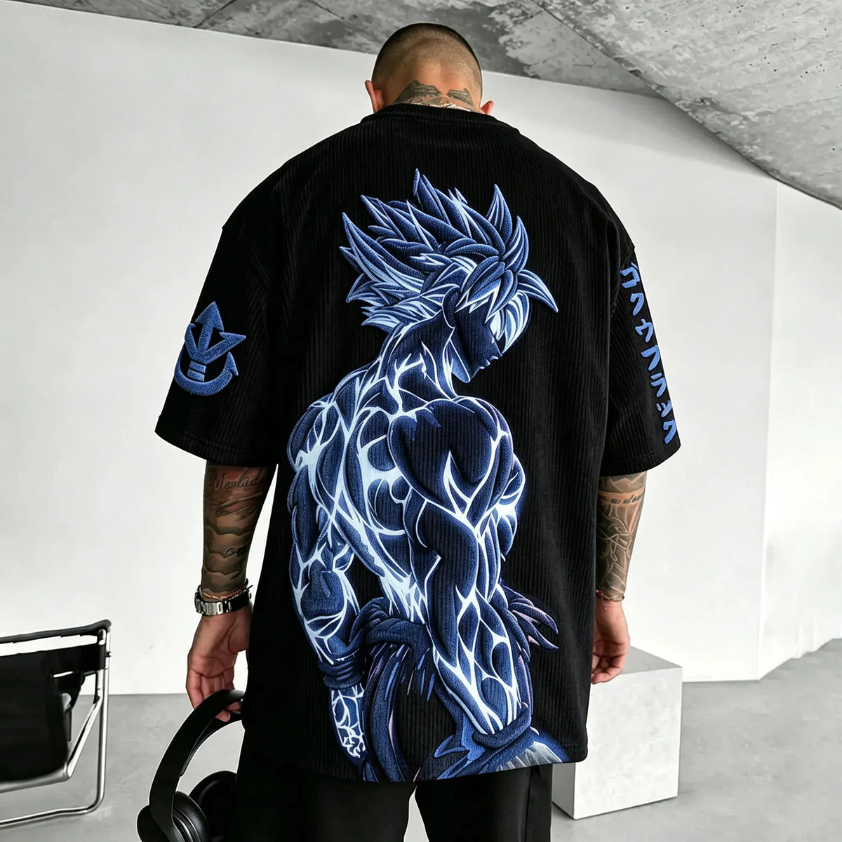 Dragon Ball Unisex Anime Inspired Vintage Corduroy T-Shirt