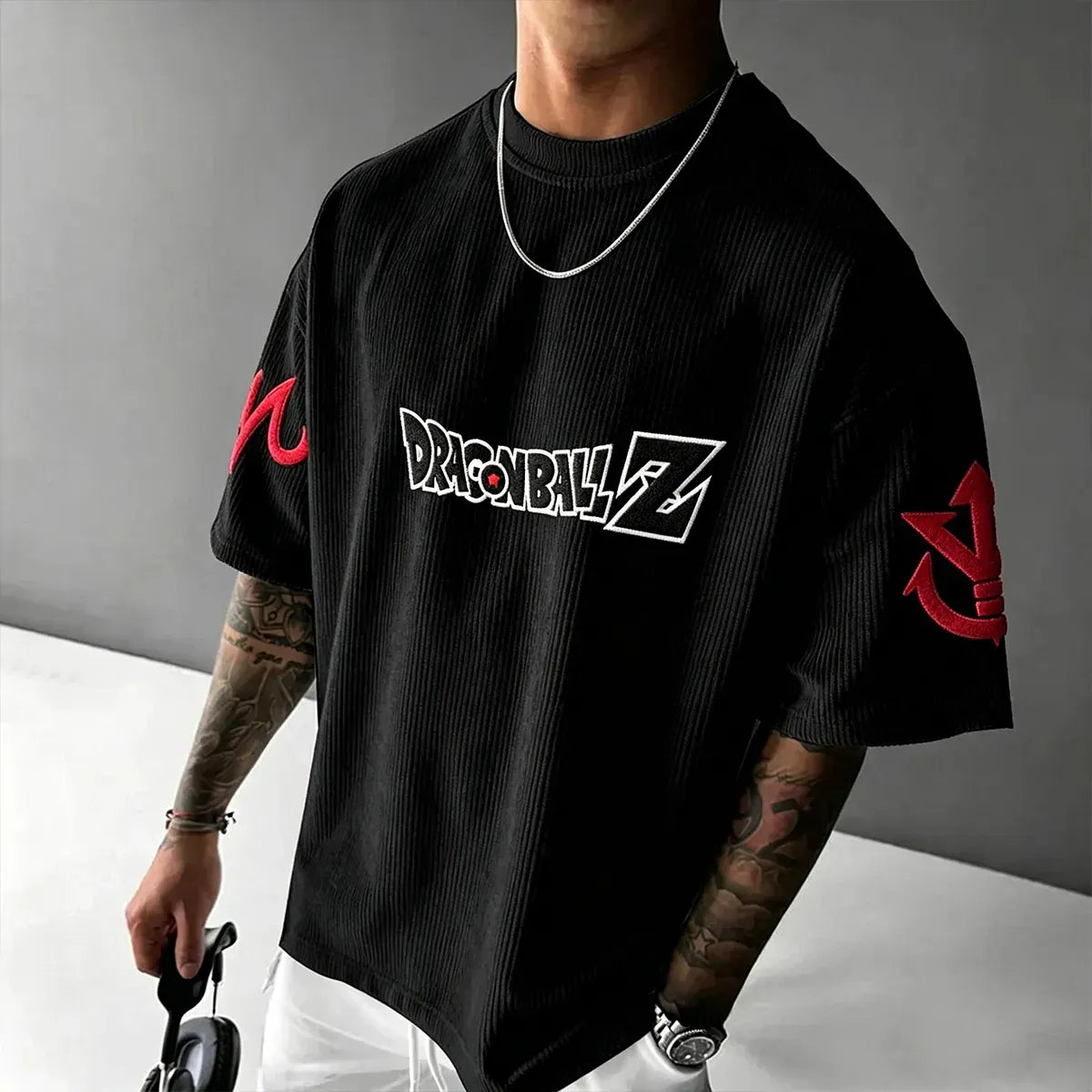Dragon Ball Unisex Anime Inspired Vintage Corduroy T-Shirt
