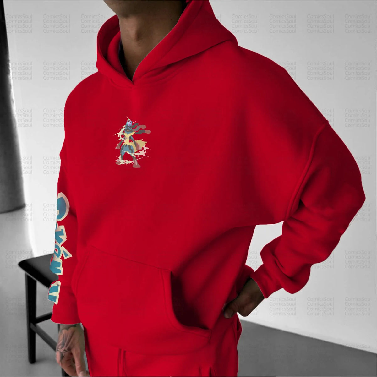 PKM-Unisex Anime Graphic Streetwear Vintage Hoodie
