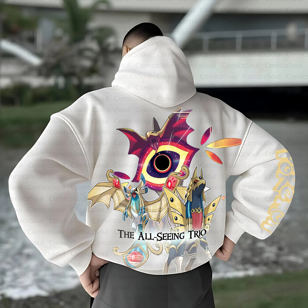 PKM-Unisex Anime Inspired Vintage Plush Hoodie
