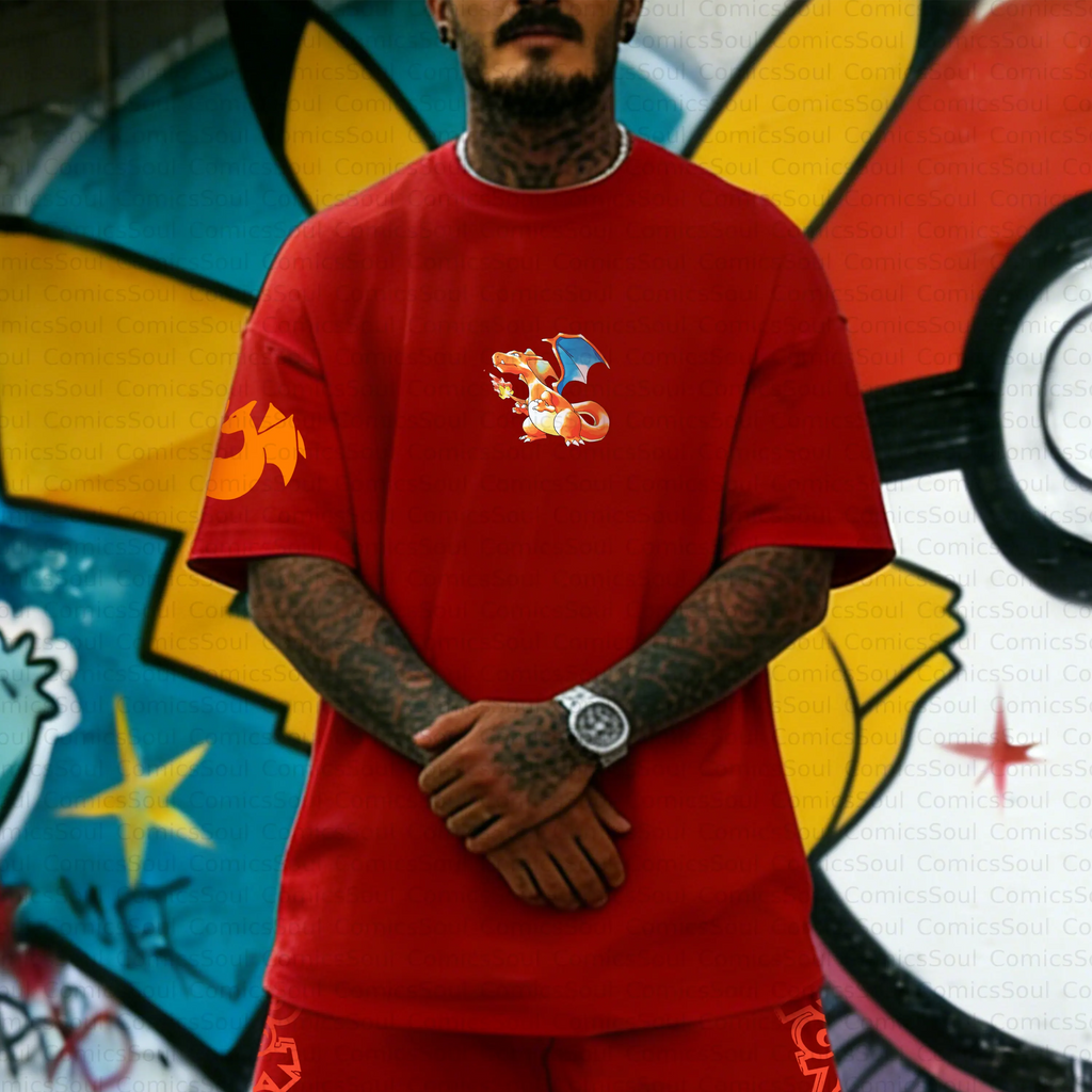 PKM-Unisex Anime Inspired Vintage T-Shirt