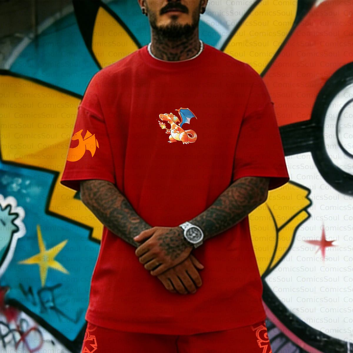 PKM-Unisex Anime Inspired Vintage T-Shirt