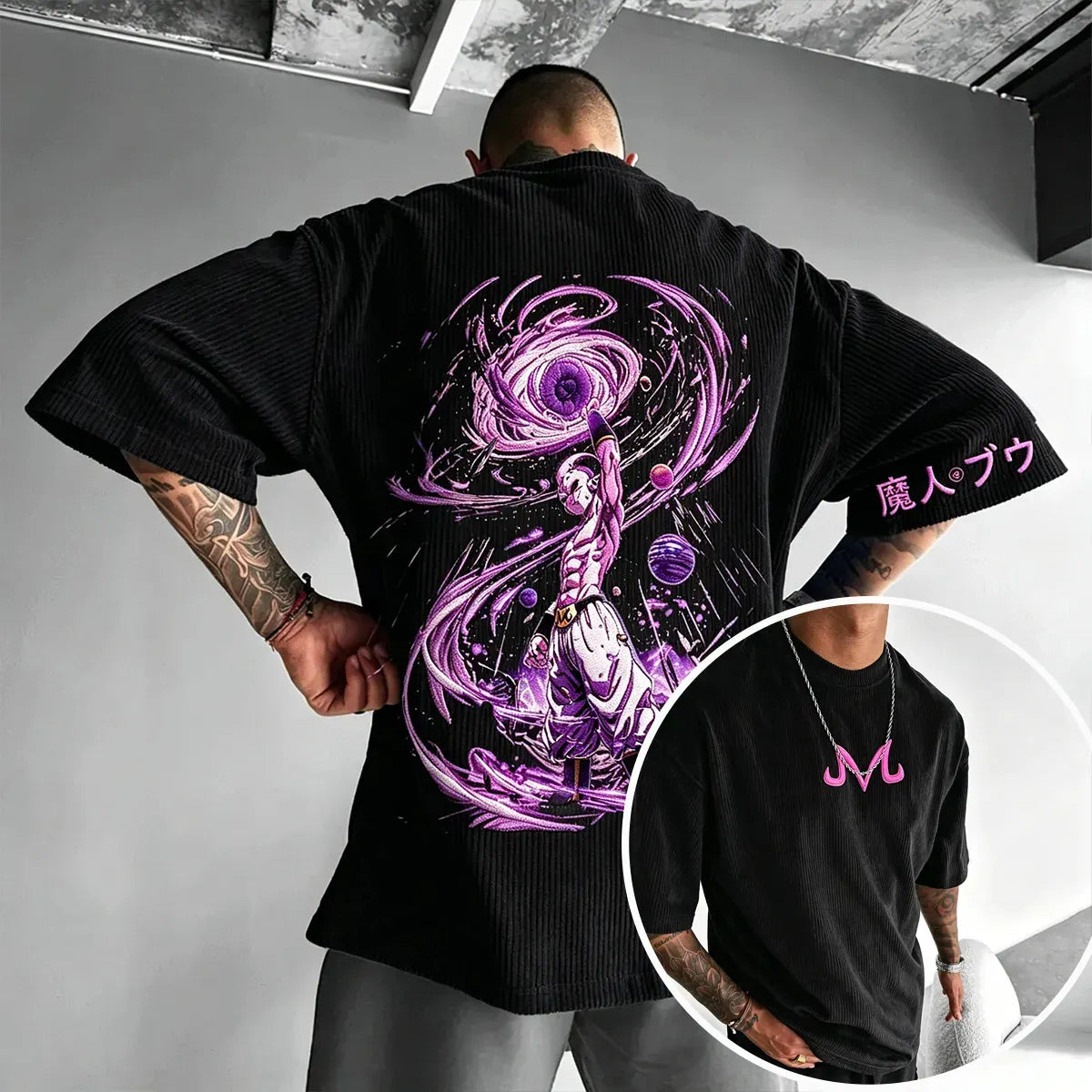 Dragon Ball Unisex Anime Inspired Vintage Corduroy T-Shirt