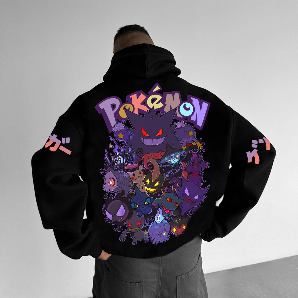 PKM-Unisex Anime Graphic Streetwear Vintage Hoodie