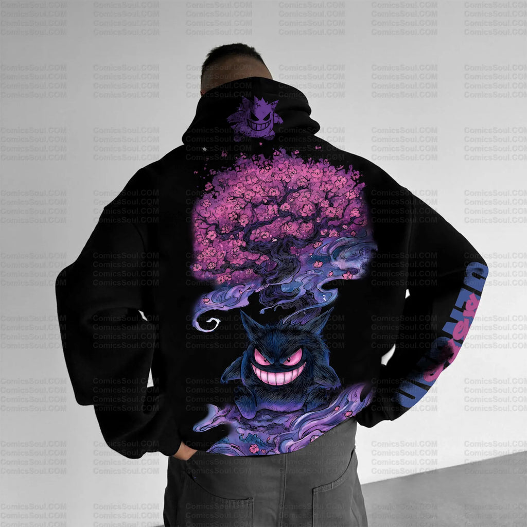 PKM-Plus Velvet Unisex Anime Graphic Streetwear Vintage Hoodie