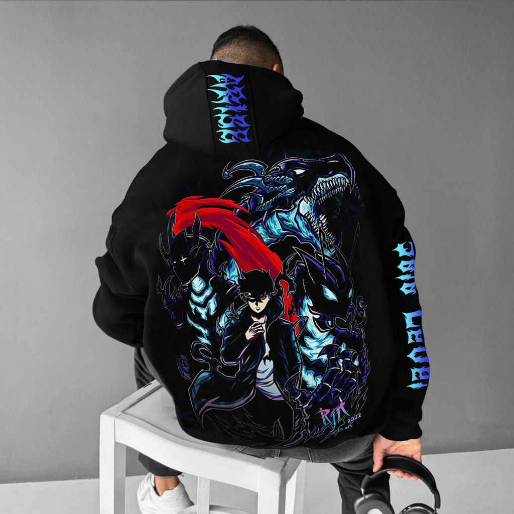 SL-Unisex Anime Graphic Streetwear Vintage Hoodie