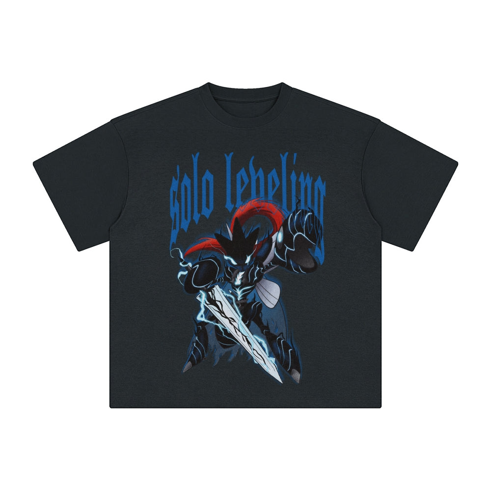 SL-Unisex Anime Inspired Washed  Vintage T-Shirt