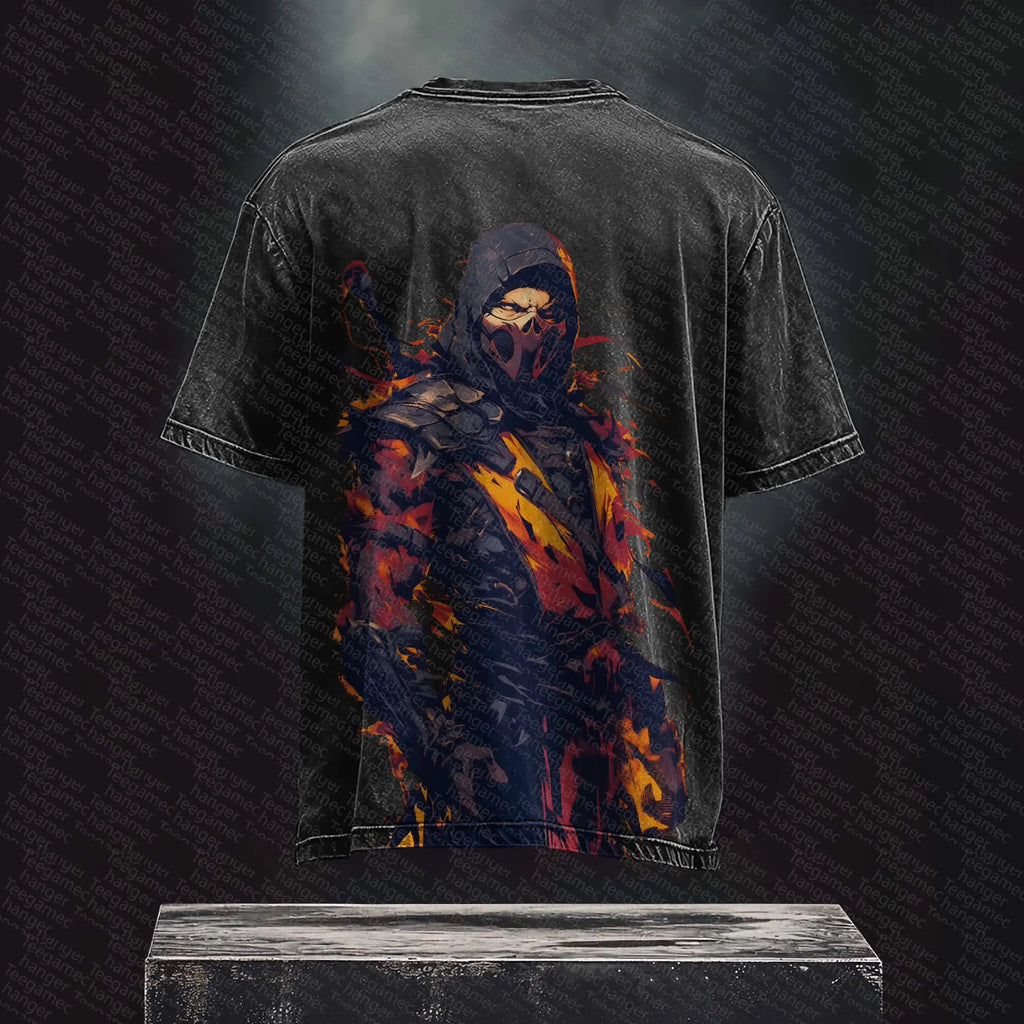 MK-Unisex  Inspired Vintage Washed T-Shirt