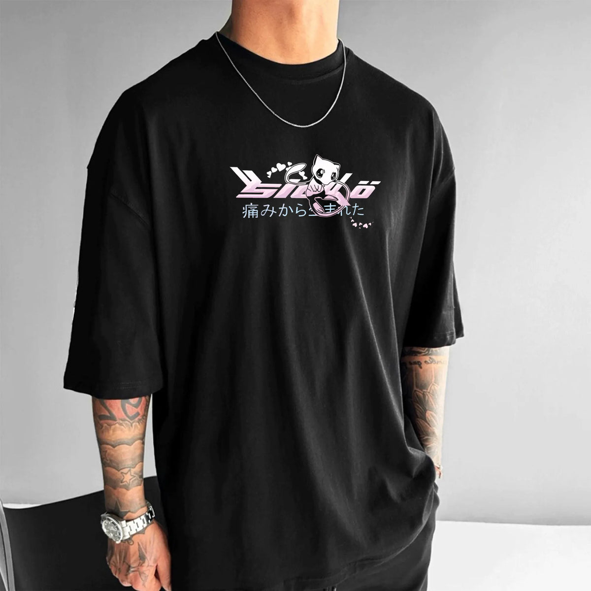 PKM-Unisex Anime Inspired Vintage T-Shirt