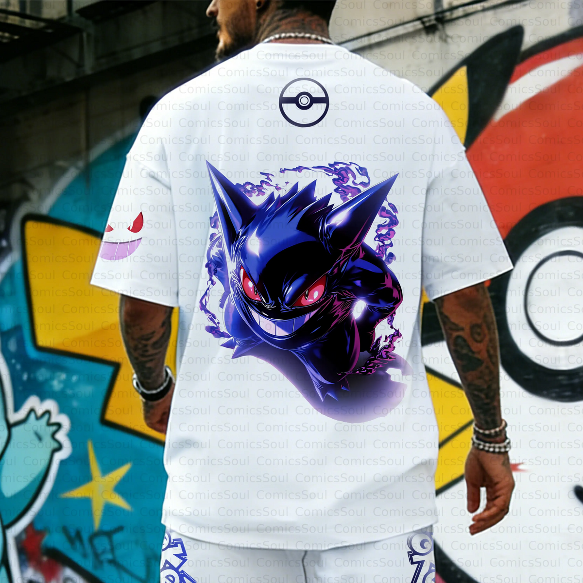 PKM-Unisex Anime Inspired Vintage T-Shirt