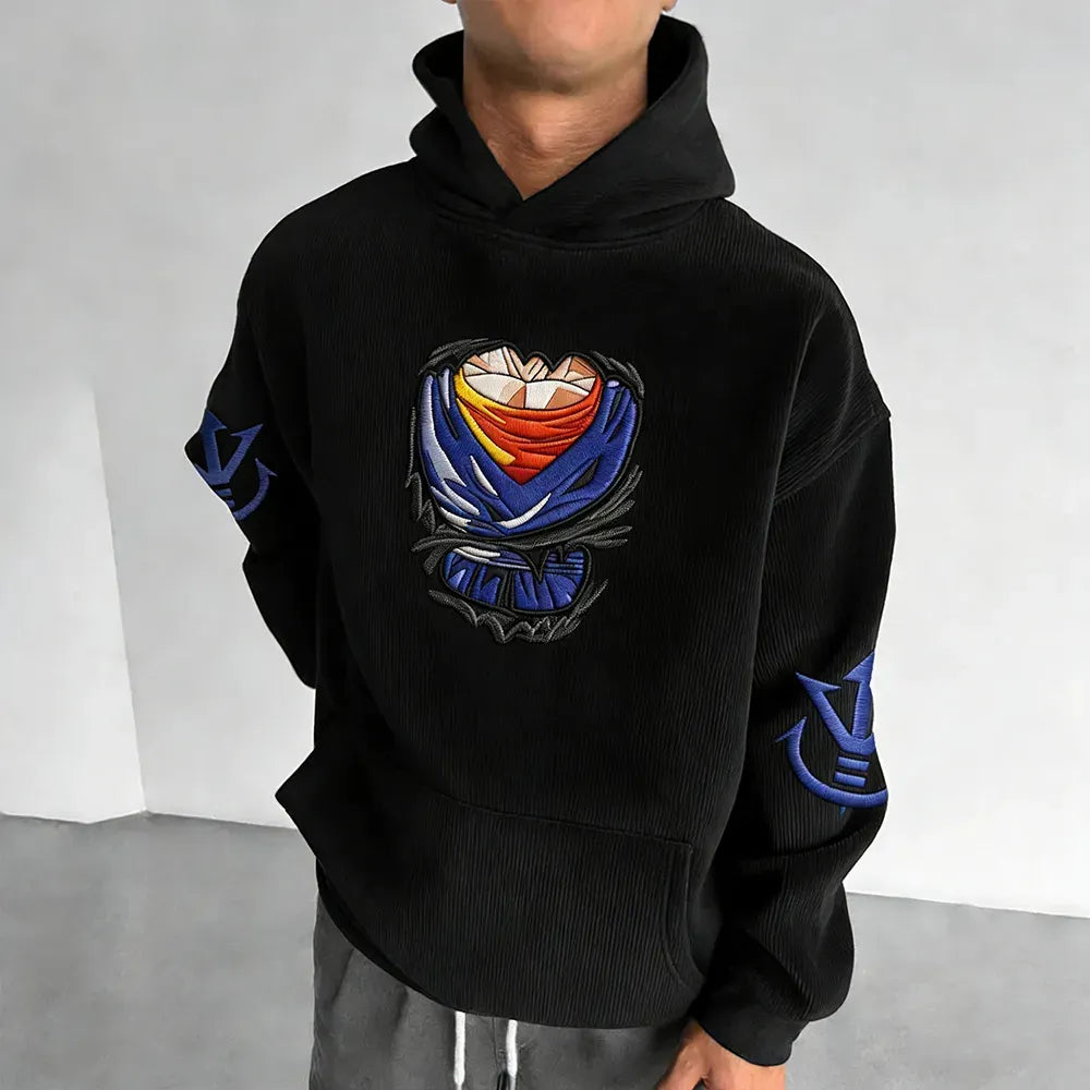 Dragon Ball Color Blocked Plush Hoodie