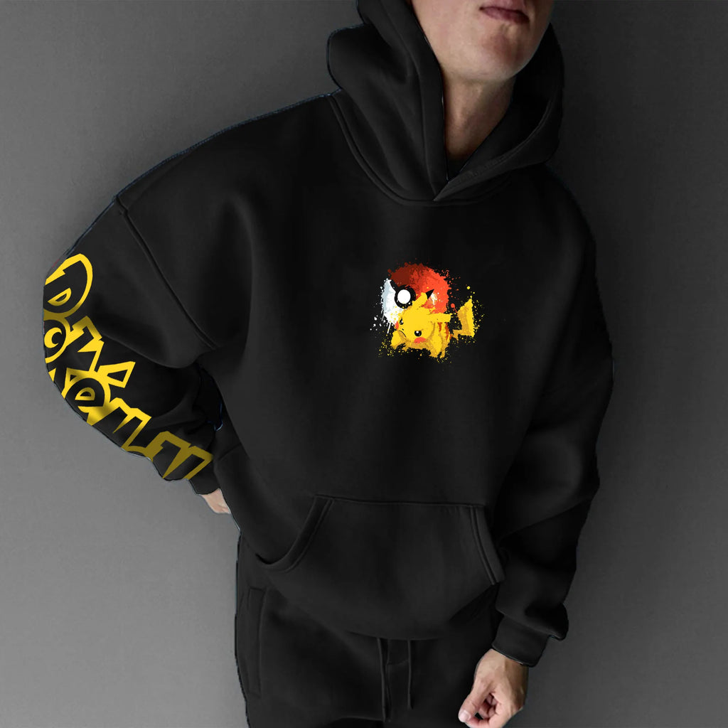 PKM-Unisex Anime Graphic Streetwear Vintage Hoodie