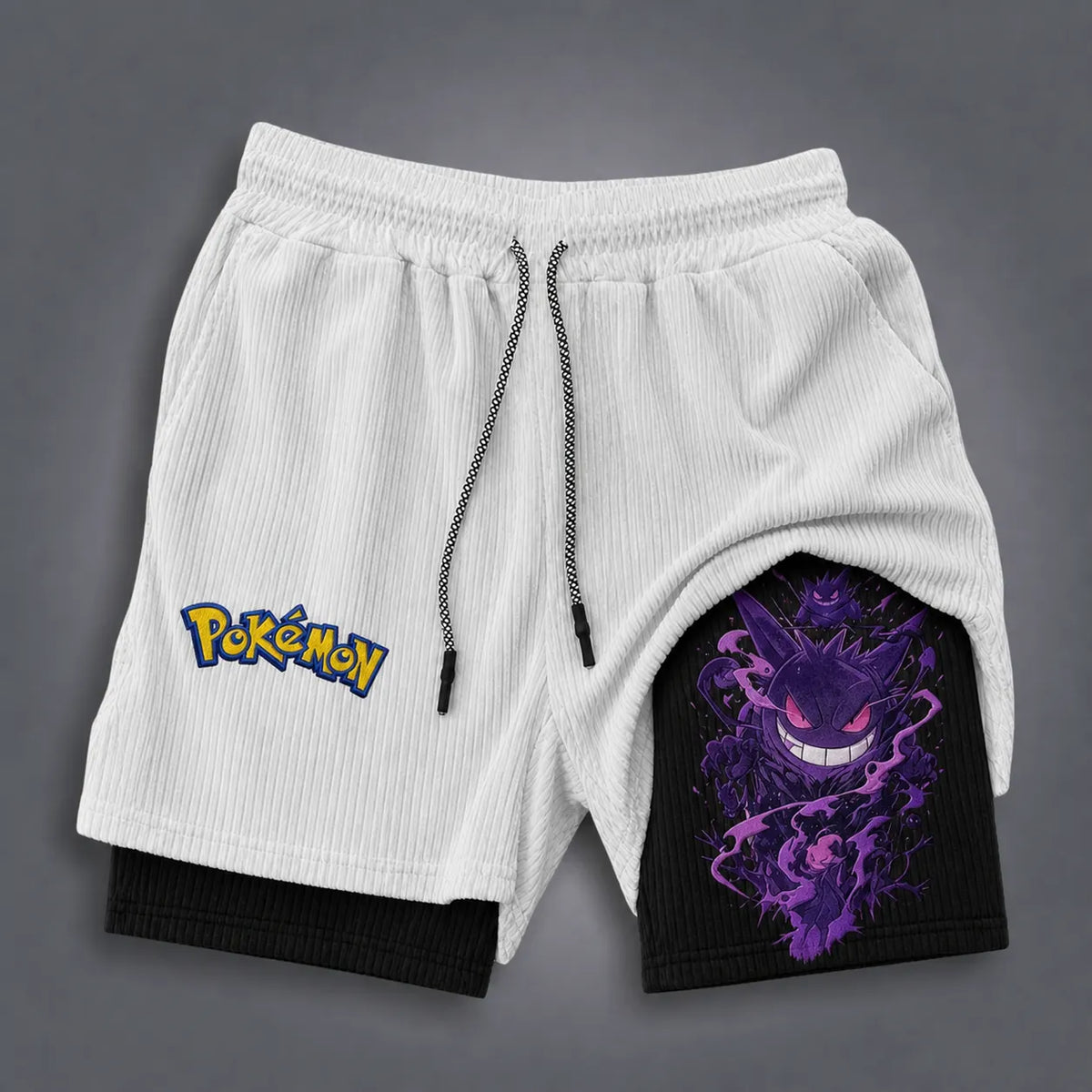 Pokémon Unisex Double-layer Shorts With Anime Print